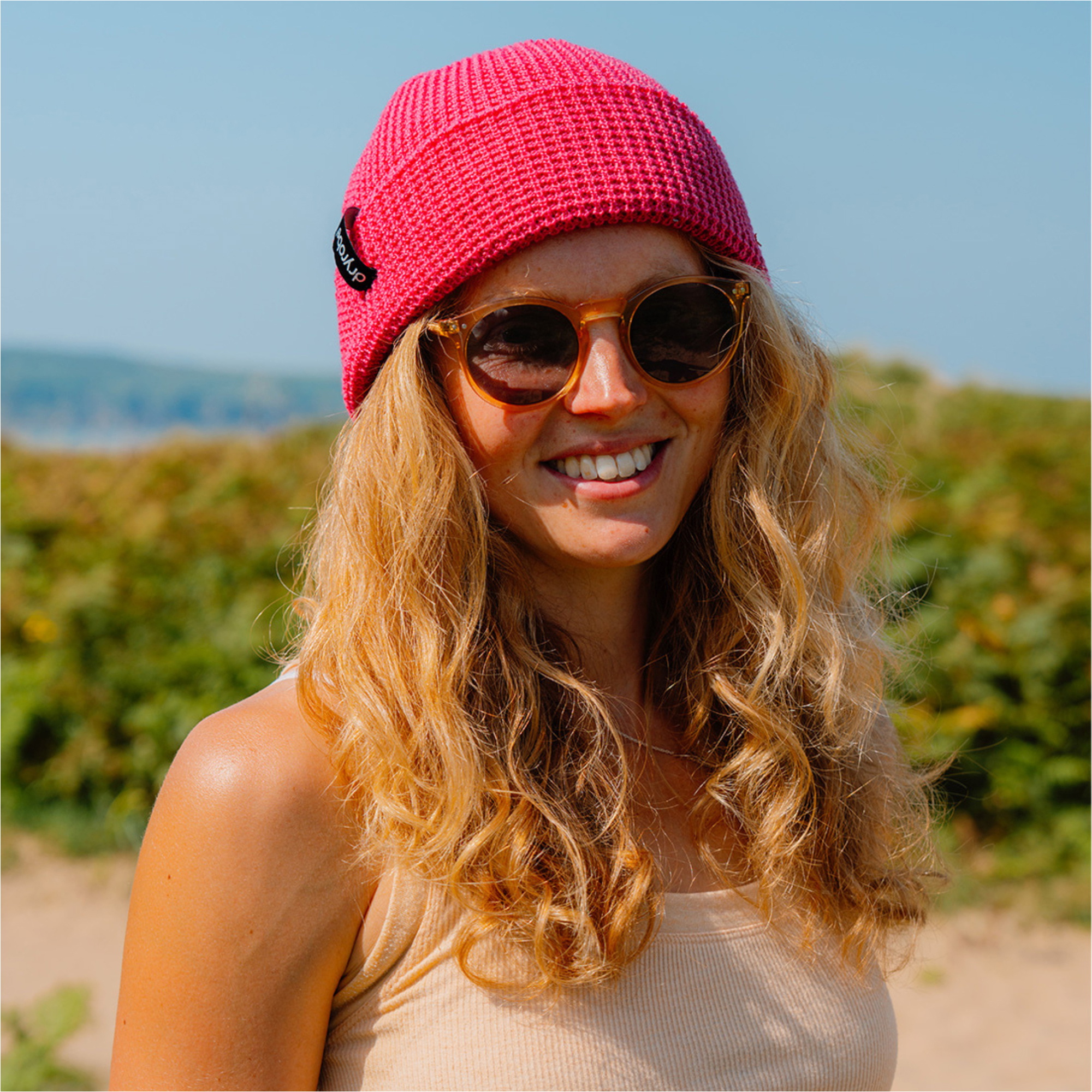 2026 Dryrobe Waffle Beanie DBNEWAFF - Pink